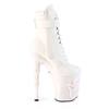 Pleaser - RAPTURE1020STRLT Bottes de plateforme, Pole dance chaussures - Blanc Product image